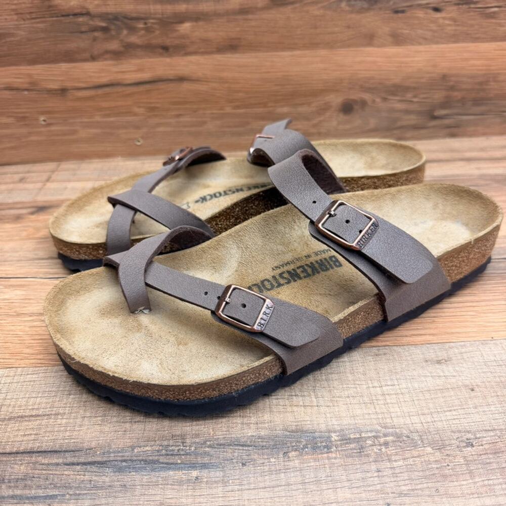 Birkenstock Mayari Birkibuc wo’s size 9 Eu40 Brown leather Sandals